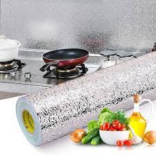 Silver Hot Oil Proof Aluminium Adhesive Sheet Stove Top